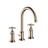 Axor Montreux Widespread Faucet 180 With Cross Handles And Pop-Up Drain, 1.2 Gpm In Polished Nickel, 16513831