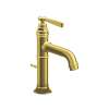 Axor Montreux Single-Hole Faucet 100 With Pop-Up Drain, 1.2 Gpm In Brushed Gold Optic, 16515251