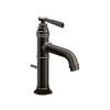 Axor Montreux Single-Hole Faucet 100 With Pop-Up Drain, 1.2 Gpm In Brushed Black Chrome, 16515341