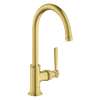 Axor Montreux Single-Hole Faucet 210, 1.2 Gpm In Brushed Gold Optic, 16518251