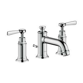 Axor Montreux Widespread Faucet 30 With Lever Handles And Pop-Up Drain, 1.2 Gpm In Chrome, 16535001
