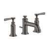 Axor Montreux Widespread Faucet 30 With Lever Handles And Pop-Up Drain, 1.2 Gpm In Brushed Black Chrome, 16535341