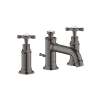 Axor Montreux Widespread Faucet 30 With Cross Handles And Pop-Up Drain, 1.2 Gpm In Brushed Black Chrome, 16536341
