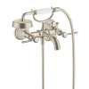 Axor Montreux 2-Handle Wall-Mounted Tub Filler With Lever Handles And 1.8 Gpm Handshower In Brushed Nickel, 16556821