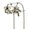 Axor Montreux 2-Handle Wall-Mounted Tub Filler With Lever Handles And 1.8 Gpm Handshower In Polished Nickel, 16556831