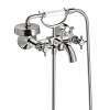 Axor Montreux 2-Handle Wall-Mounted Tub Filler With Cross Handles And 1.8 Gpm Handshower In Chrome, 16561001