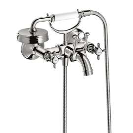 Axor Montreux 2-Handle Wall-Mounted Tub Filler With Cross Handles And 1.8 Gpm Handshower