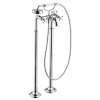 Axor Montreux 2-Handle Freestanding Tub Filler Trim With Cross Handles And 1.8 Gpm Handshower In Chrome, 16562001