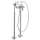 Axor Montreux 2-Handle Freestanding Tub Filler Trim With Cross Handles And 1.8 Gpm Handshower In Chrome, 16562001