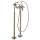 Axor Montreux 2-Handle Freestanding Tub Filler Trim With Cross Handles And 1.8 Gpm Handshower In Polished Nickel, 16562831