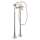 Axor Montreux 2-Handle Freestanding Tub Filler Trim With Lever Handles And 1.8 Gpm Handshower In Brushed Nickel, 16563821