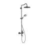 Axor Montreux Showerpipe 240 1-Jet, 1.8 Gpm In Brushed Black Chrome, 16574341