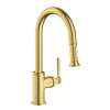 Axor Montreux Higharc Kitchen Faucet 2-Spray Pull-Down, 1.75 Gpm In Brushed Gold Optic, 16581251