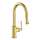 Axor Montreux Higharc Kitchen Faucet 2-Spray Pull-Down, 1.75 Gpm In Brushed Gold Optic, 16581251