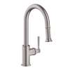 Axor Montreux Higharc Kitchen Faucet 2-Spray Pull-Down, 1.75 Gpm In Stainless Steel Optic, 16581801