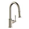 Axor Montreux Higharc Kitchen Faucet 2-Spray Pull-Down, 1.75 Gpm In Polished Nickel, 16581831