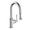 Axor Montreux Prep Kitchen Faucet 2-Spray Pull-Down, 1.75 Gpm In Chrome, 16584001