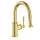 Axor Montreux Prep Kitchen Faucet 2-Spray Pull-Down, 1.75 Gpm In Brushed Gold Optic, 16584251