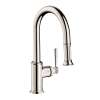 Axor Montreux Prep Kitchen Faucet 2-Spray Pull-Down, 1.75 Gpm In Polished Nickel, 16584831