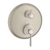 Axor Montreux Thermostatic Trim With Volume Control In Brushed Nickel, 16801821