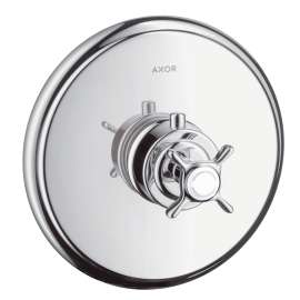 Axor Montreux Thermostatic Trim Highflow With Cross Handle In Chrome, 16816001