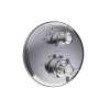 Axor Montreux Thermostatic Trim With Volume Control- Cross-Handle In Chrome, 16817001
