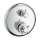 Axor Montreux Thermostatic Trim With Volume Control And Diverter- Cross-Handle In Chrome, 16820001