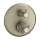 Axor Montreux Thermostatic Trim With Volume Control And Diverter- Cross-Handle In Brushed Nickel, 16820821