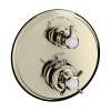 Axor Montreux Thermostatic Trim With Volume Control And Diverter- Cross-Handle In Polished Nickel, 16820831