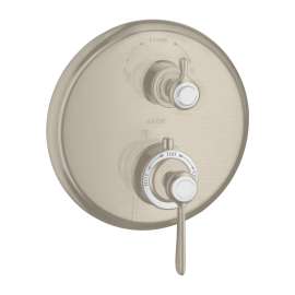 Axor Montreux Thermostatic Trim With Volume Control And Diverter In Brushed Nickel, 16821821