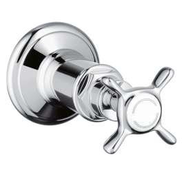 Axor Montreux Volume Control Trim With Cross Handle In Chrome, 16873001