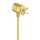 Axor Montreux Wall Outlet With Check Valves And Volume Control, Cross Handle In Brushed Gold Optic, 16882251