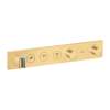 Axor Showersolutions Thermostatic Module Trim Select For 2 Functions In Brushed Gold Optic, 18355251