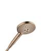 Axor Showersolutions Handshower 120 3-Jet, 1.75 Gpm In Brushed Bronze, 26052141