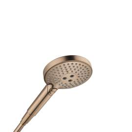Axor Showersolutions Handshower 120 3-Jet, 1.75 Gpm In Brushed Bronze, 26052141