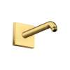 Axor Showersolutions Showerarm Square, 9" In Brushed Gold Optic, 26430251