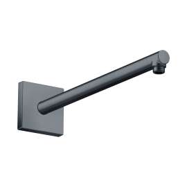 Axor Showersolutions Showerarm Square, 15" In Brushed Black Chrome, 26436341