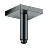 Axor Showersolutions Extension Pipe For Ceiling Mount Square, 4" In Polished Black Chrome, 26437331