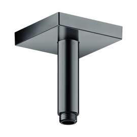 Axor Showersolutions Extension Pipe For Ceiling Mount Square, 4" In Polished Black Chrome, 26437331