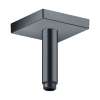 Axor Showersolutions Extension Pipe For Ceiling Mount Square, 4" In Brushed Black Chrome, 26437341