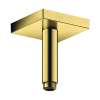 Axor Showersolutions Extension Pipe For Ceiling Mount Square, 4" In Polished Gold Optic, 26437991