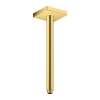 Axor Showersolutions Extension Pipe For Ceiling Mount Square, 12" In Brushed Gold Optic, 26438251