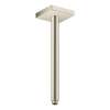 Axor Showersolutions Extension Pipe For Ceiling Mount Square, 12" In Brushed Nickel, 26438821