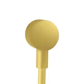 Axor Showersolutions Wall Outlet With Check Valves In Brushed Gold Optic, 27451251