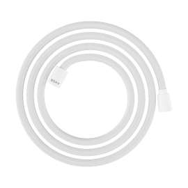 Axor Showersolutions Textile Hose With Cylindrical And Conical Nut, 79" In Matte White, 28290700