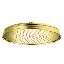 Axor Montreux Showerhead 240 1-Jet, 1.75 Gpm In Brushed Gold Optic, 28374251