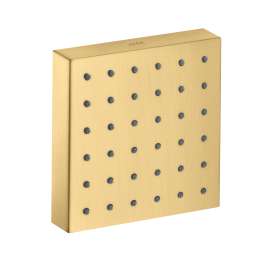 Axor Showersolutions Shower Module 5" X 5" Square In Brushed Gold Optic, 28491251