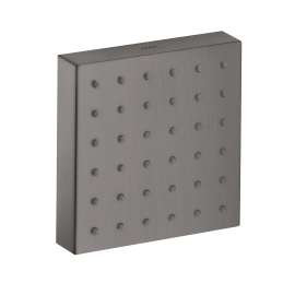 Axor Showersolutions Shower Module 5" X 5" Square In Brushed Black Chrome, 28491341