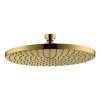 Axor Starck Showerhead 240 1-Jet, 2.5 Gpm In Polished Gold Optic, 28494991