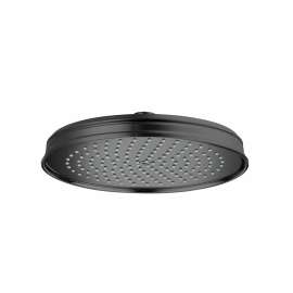 Axor Montreux Showerhead 240 1-Jet, 2.5 Gpm In Brushed Black Chrome, 28716341